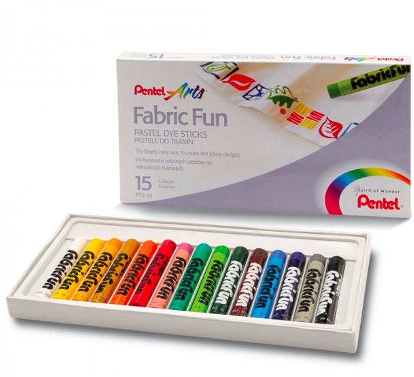 

Пастель мелки для ткани FabricFun Pastels, 15 цв., Разноцветный