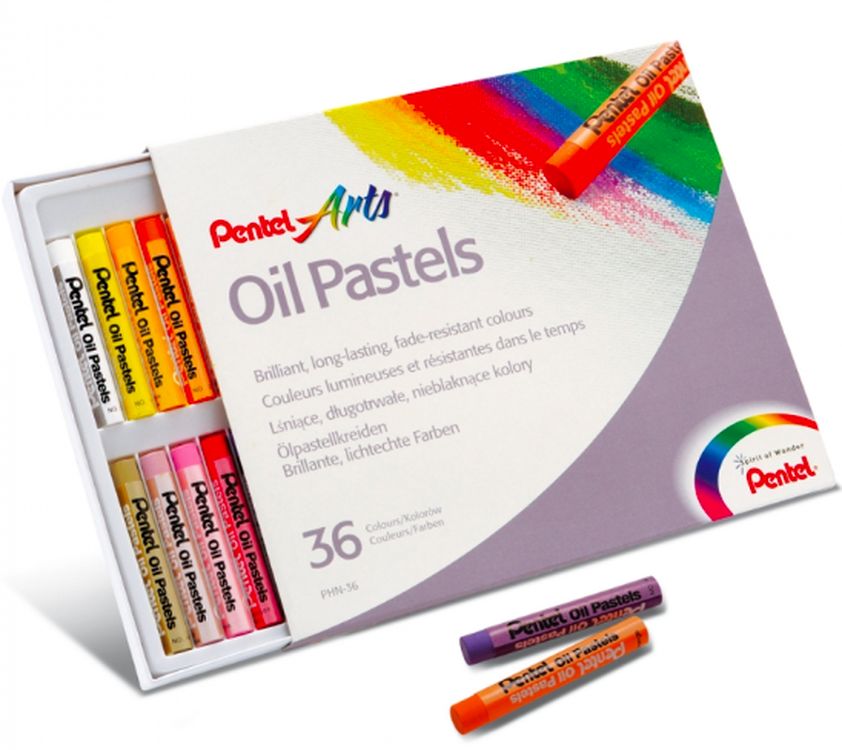 

Пастель масляная Pentel Arts Oil Pastels, 36 цв., Разноцветный
