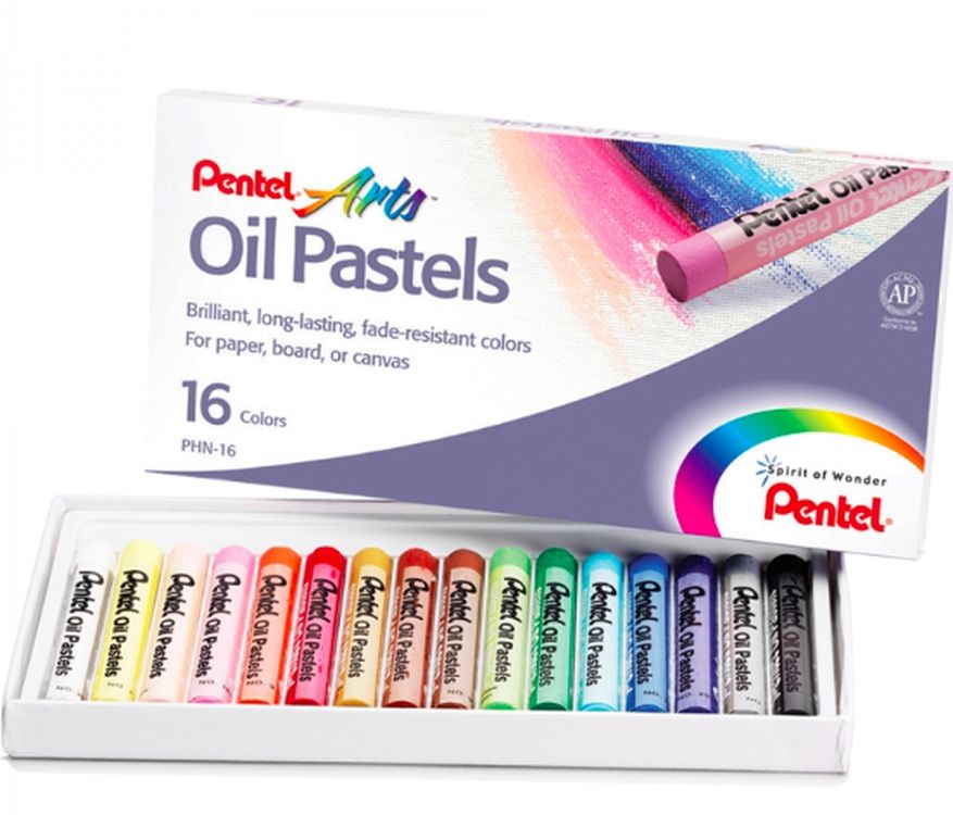 

Пастель масляная Pentel Arts Oil Pastels, 16 цв., Разноцветный
