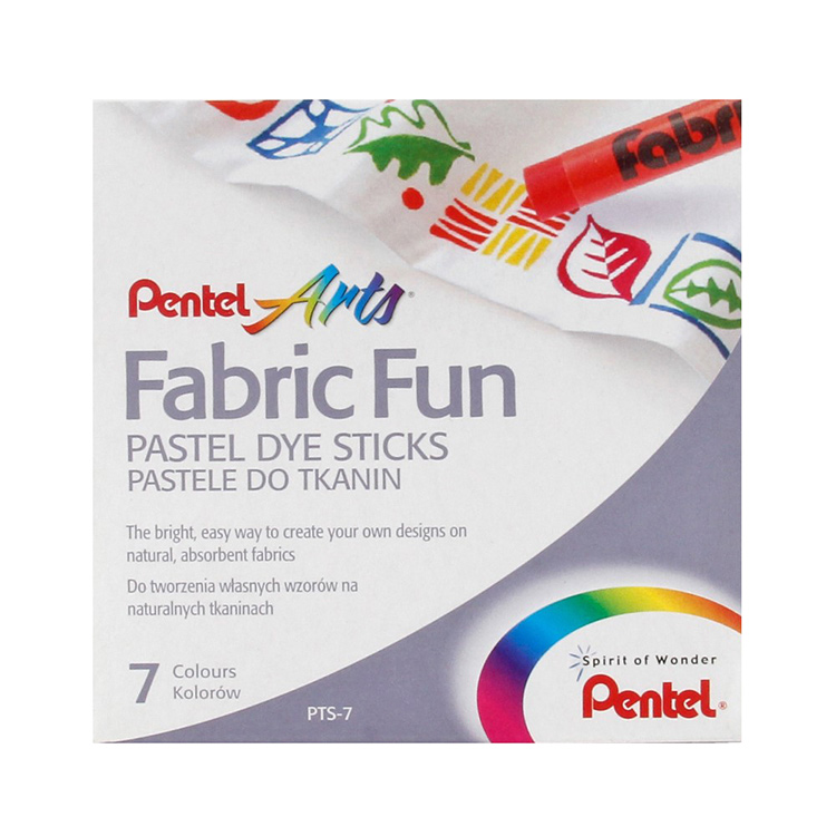 

Пастель Pentel для ткани Fabric Fun, 7 цв., Разноцветный