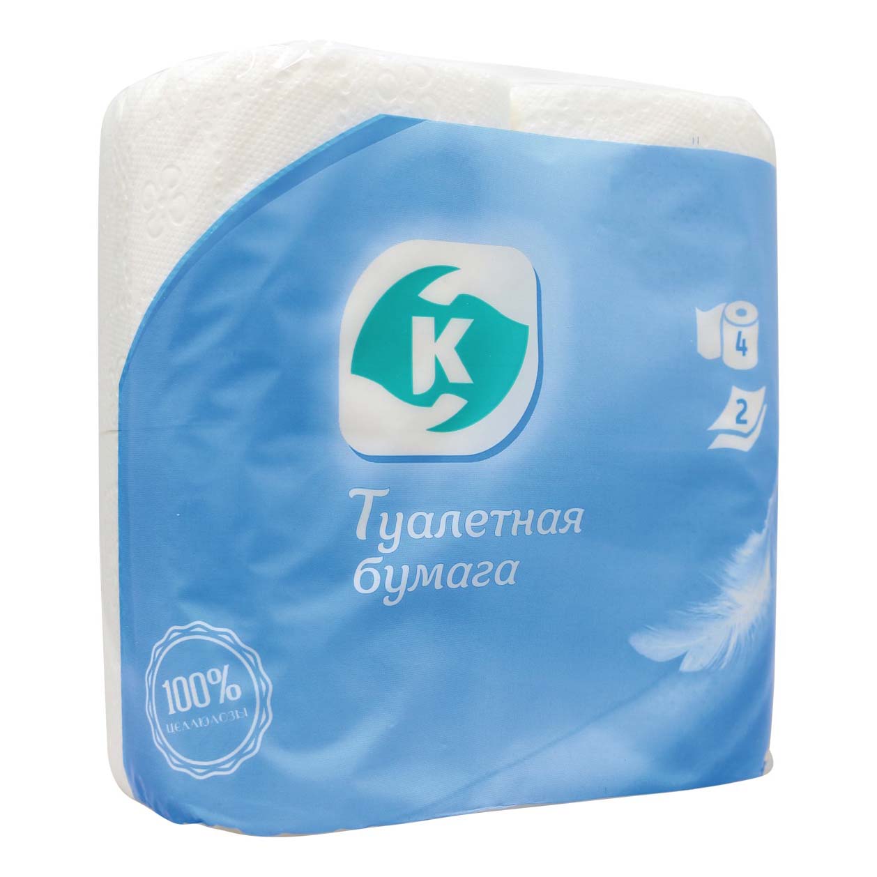 

Туалетная Бумага Командор двухслойная 4 шт