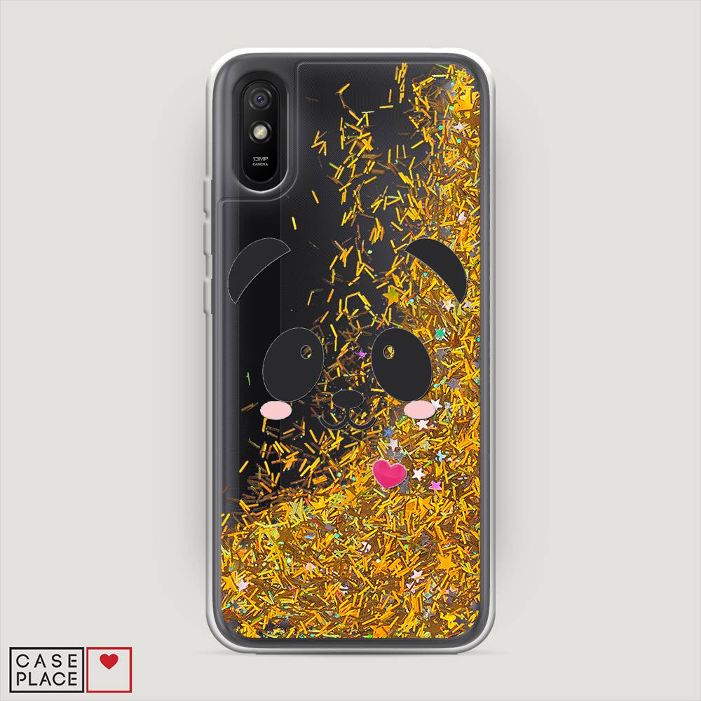 

Чехол Awog на Xiaomi Redmi 9A "Влюбленный панда контур", Разноцветный, 38990-1