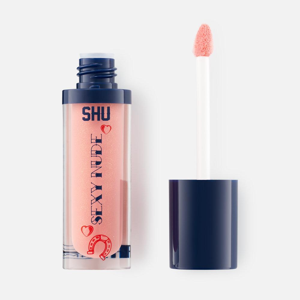 Блеск для губ SHU - мерцающий Sexy Nude, 444 нежный розовый