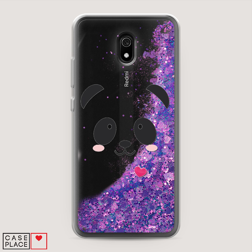 

Чехол Awog на Xiaomi Redmi 8A "Влюбленный панда контур", Разноцветный, 37292-1