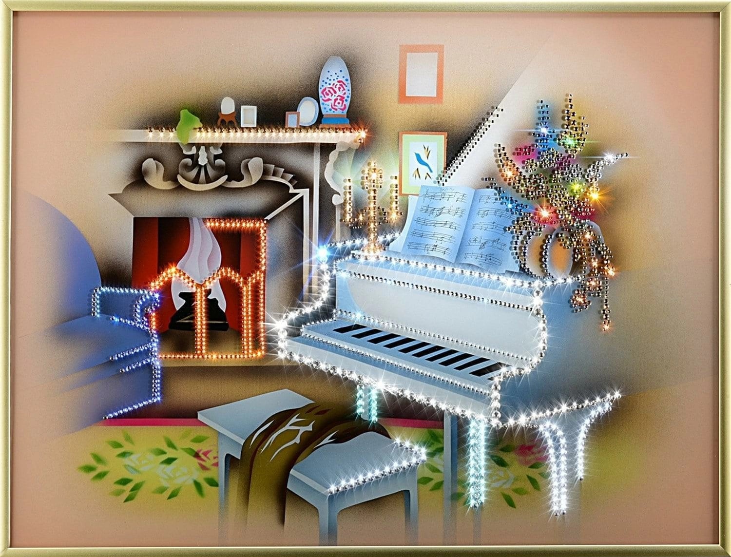 

Картина Музыкальный салон. Сваровски Swarovski 40 х 30 см