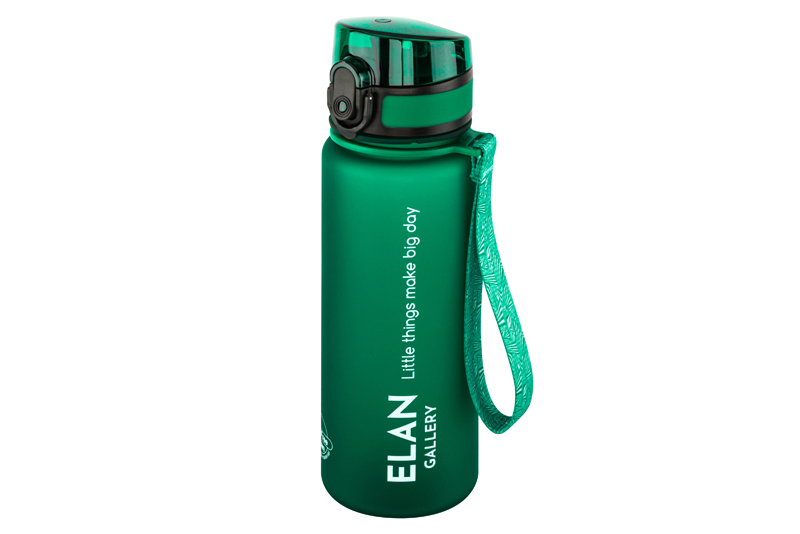 Бутылка для воды Elan Gallery Style Matte 500 мл 6,5х6,5х23 см темно-зеленая