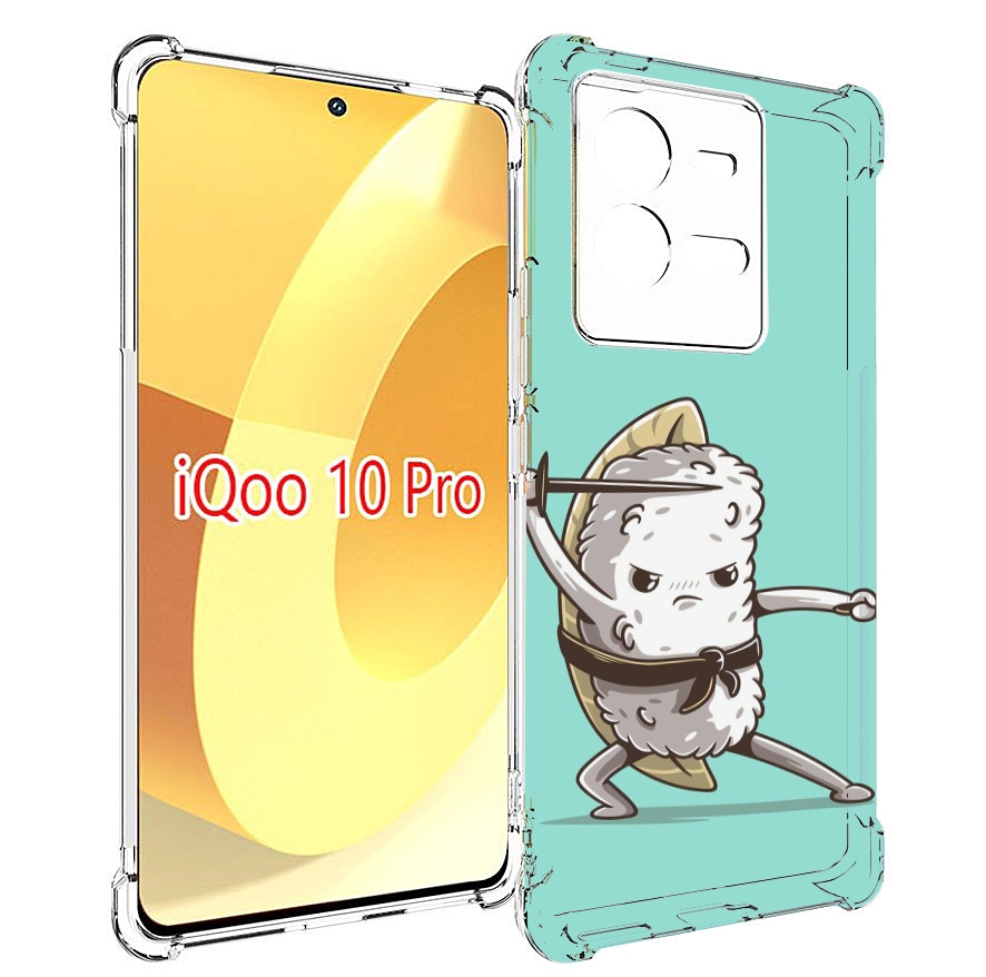 

Чехол MyPads злой суши детский для Vivo iQOO 10 Pro, Прозрачный, Tocco