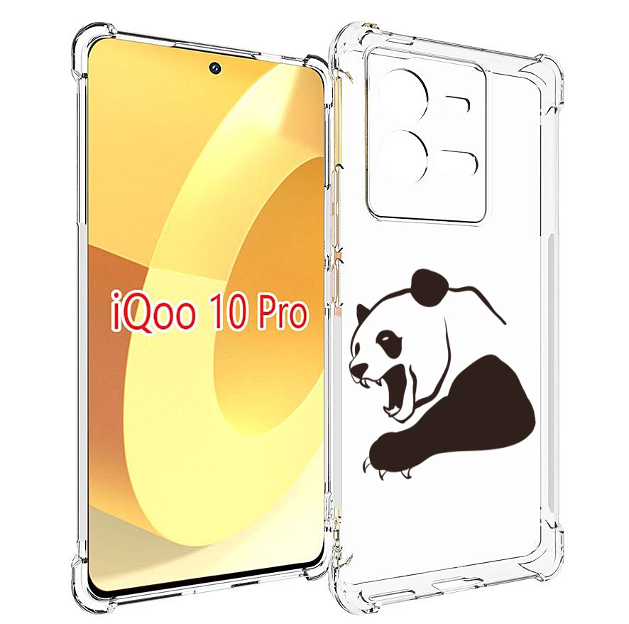 

Чехол MyPads злая-панда для Vivo iQOO 10 Pro, Прозрачный, Tocco