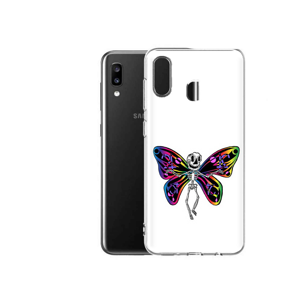 

Чехол MyPads Tocco для Samsung Galaxy A20 эффект бабочки, Прозрачный, Tocco