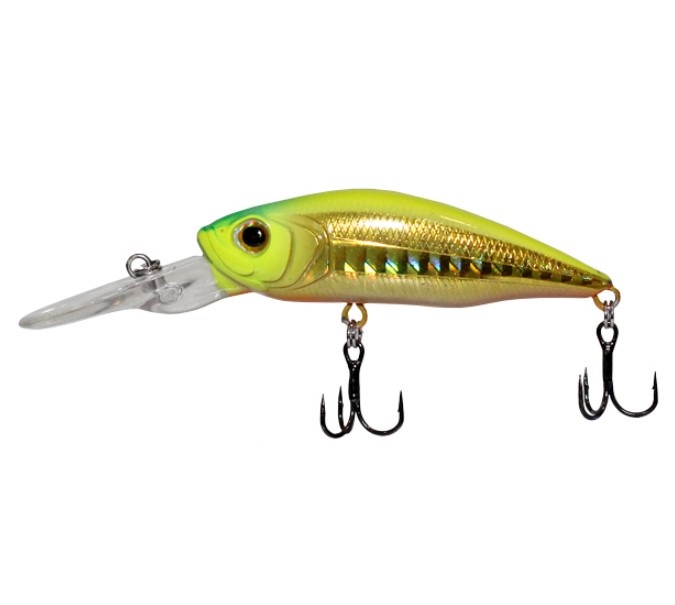 

Воблер LureMax Eloisa 68SP-007-Flash Chartreuse, 10гр, Золотистый;желтый
