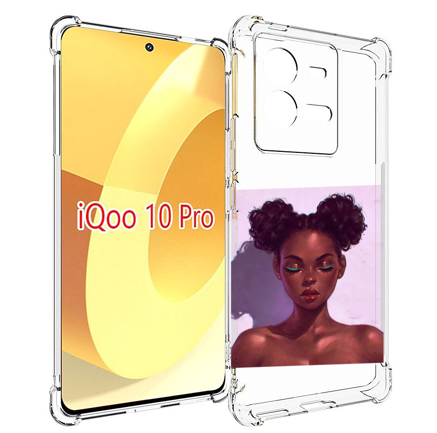 

Чехол MyPads зеленые-стрелки женский для Vivo iQOO 10 Pro, Прозрачный, Tocco