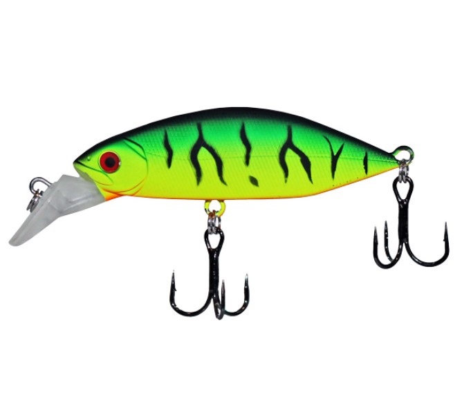 

Воблер LureMax Crash Minnow 55S-078-Fire Tiger, 6,6гр, Зеленый