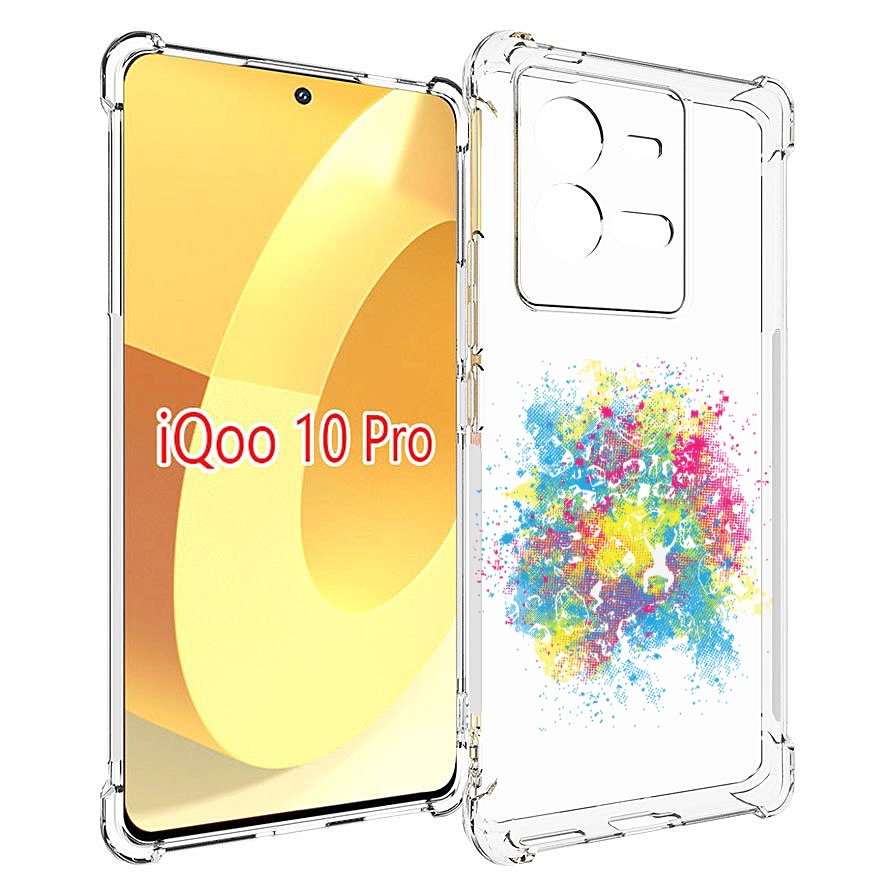 

Чехол MyPads акварель абстракция для Vivo iQOO 10 Pro, Прозрачный, Tocco