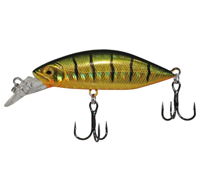 

Воблер LureMax Crash Minnow 55S-014-Hot Perch, 6,6гр, Золотистый