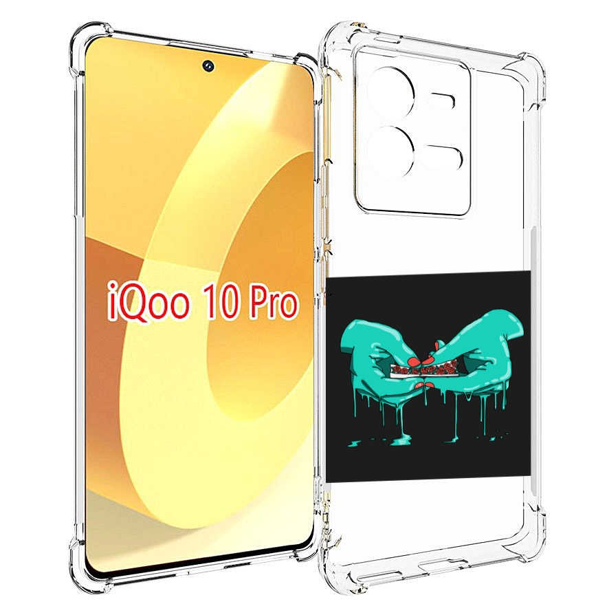 

Чехол MyPads закручиваю-розочки для Vivo iQOO 10 Pro, Прозрачный, Tocco