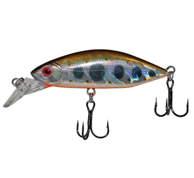 

Воблер LureMax Crash Minnow 55S-004-Rainbow Trout, 6,6гр, Серый