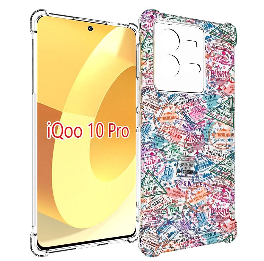 

Чехол MyPads загранчехол для Vivo iQOO 10 Pro, Прозрачный, Tocco