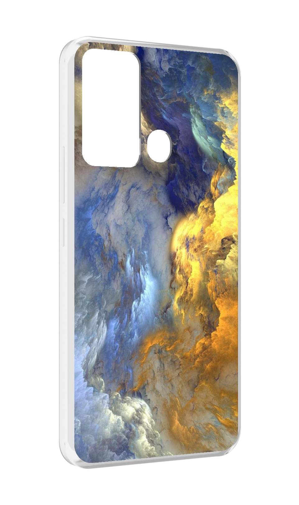 

Чехол MyPads мраморное небо для Infinix Hot 12i, Прозрачный, Tocco