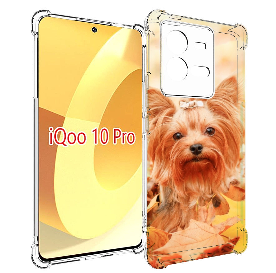 

Чехол MyPads еркширдскии терьер иорк для Vivo iQOO 10 Pro, Прозрачный, Tocco