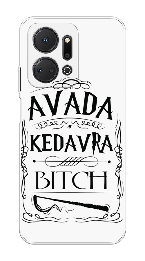 

Чехол на Honor X7A "Avada kedavra bitch", Белый;серый;черный, 6120650-6