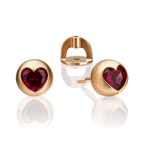 

Серьги из красного золота с гранатом PLATINA jewelry 02-4577-00-204-1110-57, 02-4577-00-204-1110-57