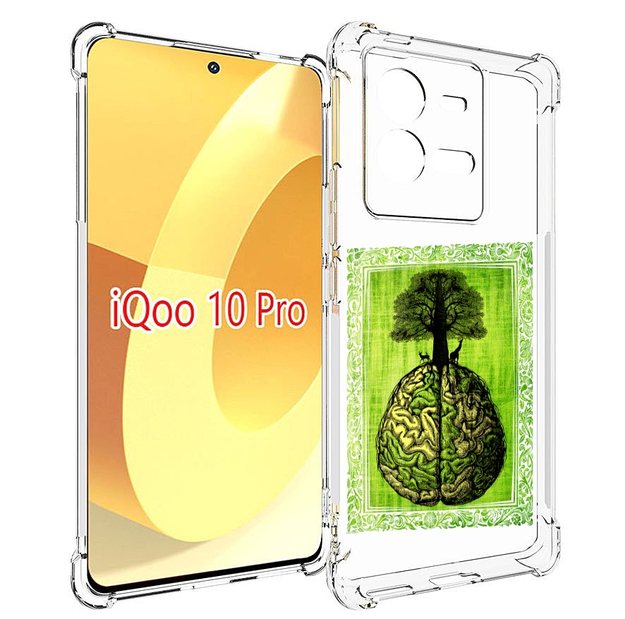

Чехол MyPads абстракция здоровый мозг для Vivo iQOO 10 Pro, Прозрачный, Tocco