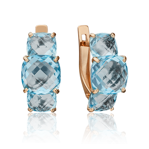 

Серьги из красного золота с топазом PLATINA jewelry 02-4556-00-201-1110-46, 02-4556-00-201-1110-46