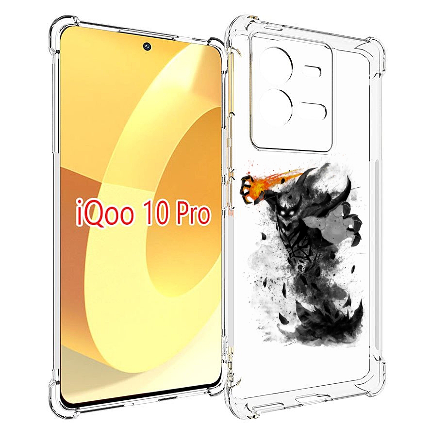 

Чехол MyPads nevermore черно белый для Vivo iQOO 10 Pro, Прозрачный, Tocco