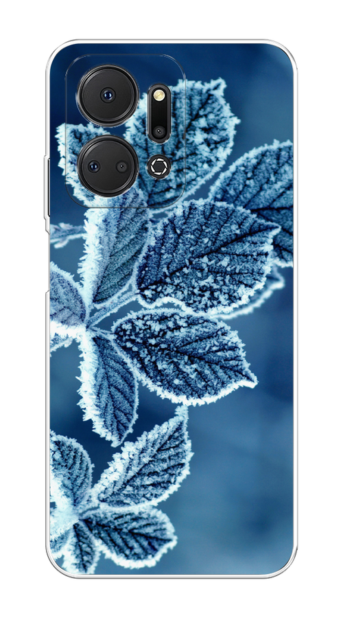 

Чехол на Honor X7A "Зима 6", Бирюзовый;белый, 6120650-2