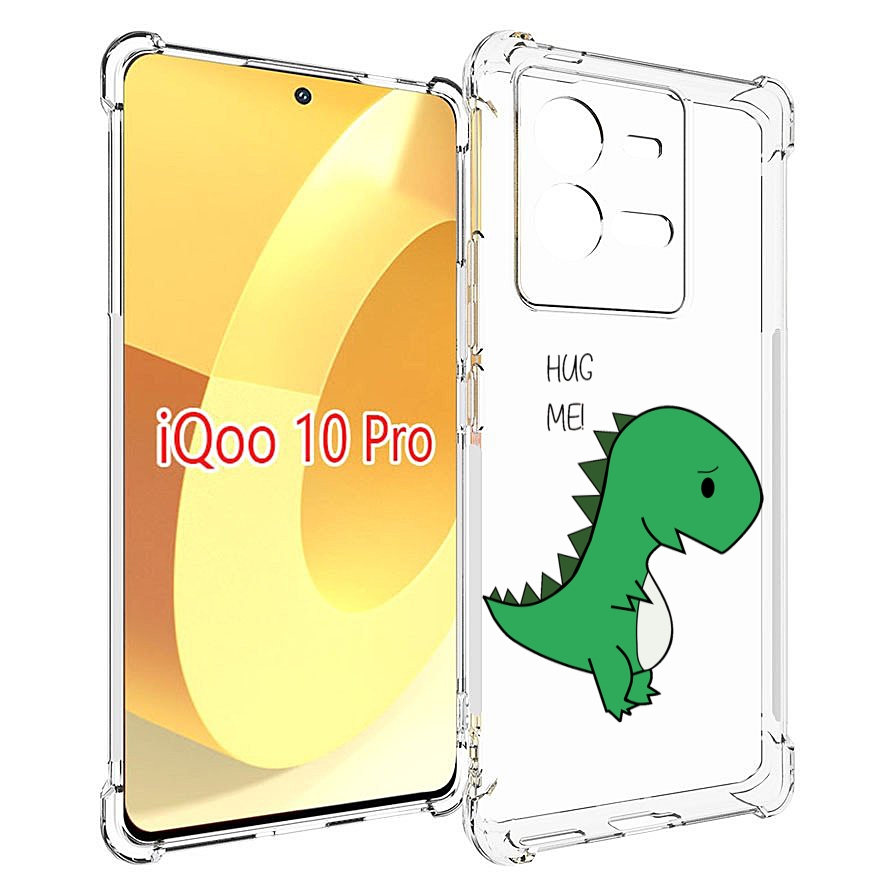 

Чехол MyPads динозаврик для Vivo iQOO 10 Pro, Прозрачный, Tocco