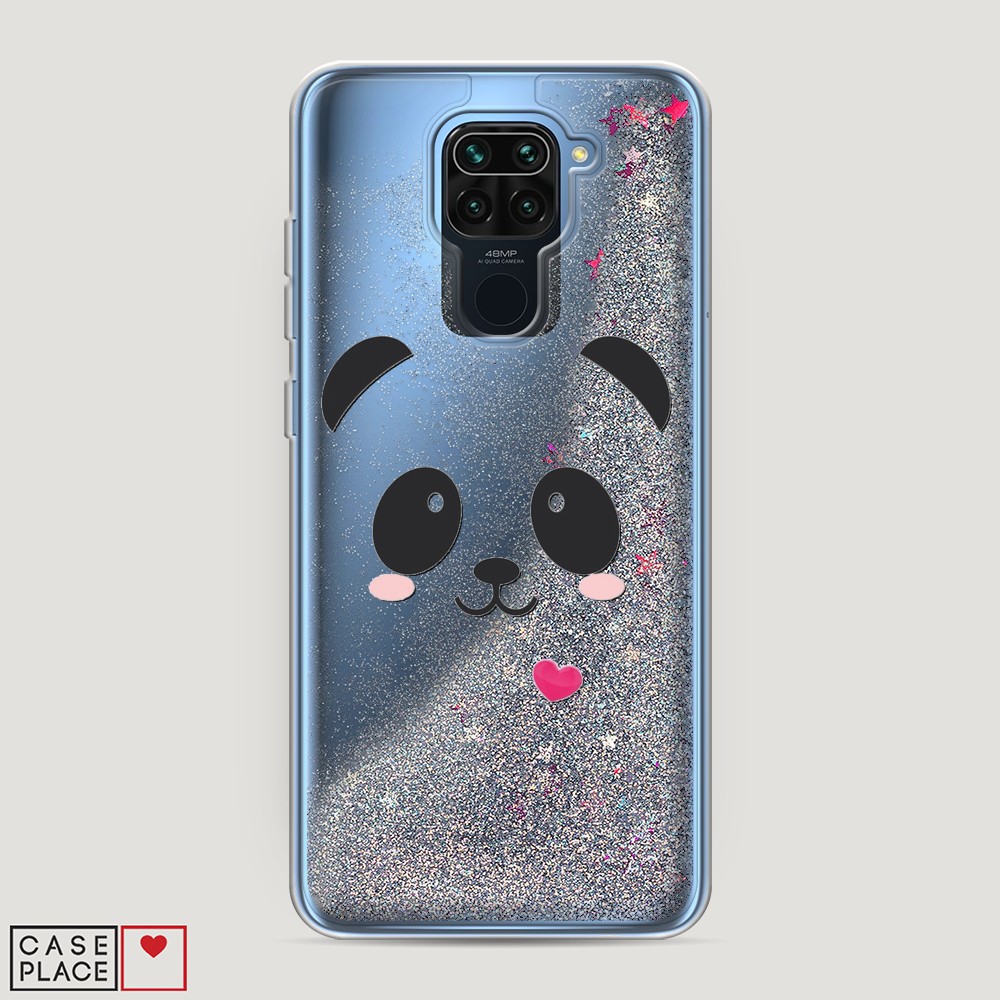 

Чехол Awog на Xiaomi Redmi 10X 4G/Note 9 "Влюбленный панда контур", 38291-1