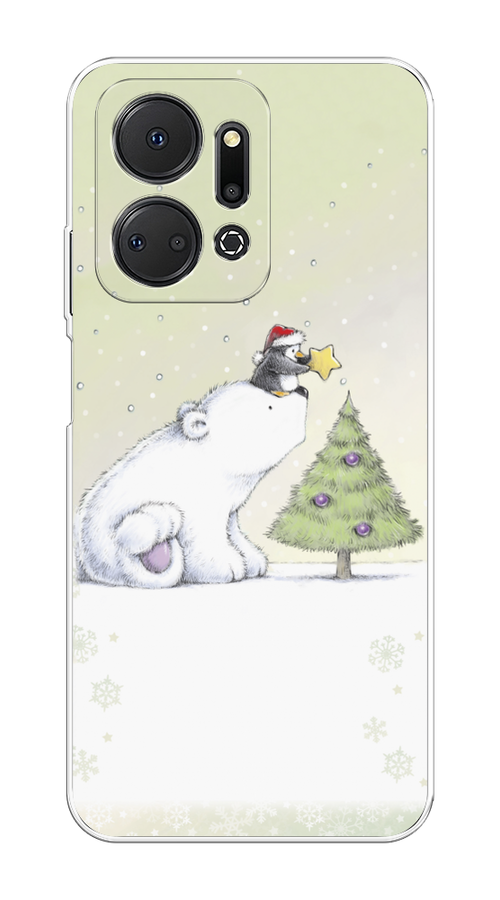

Чехол на Honor X7A "Украшение елки", Белый;бежевый, 6120650-5