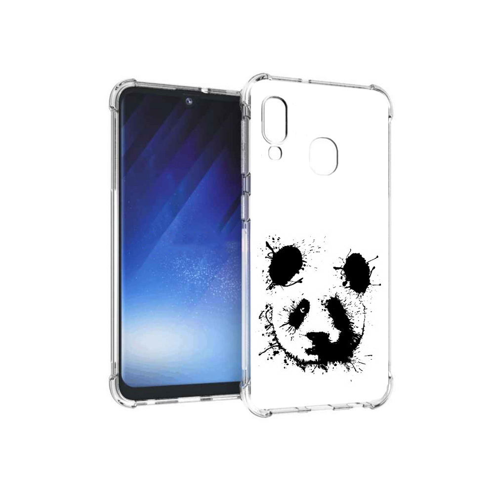 

Чехол MyPads Tocco для Samsung Galaxy A20e клякса-панда (PT133424.505.389), Прозрачный, Tocco