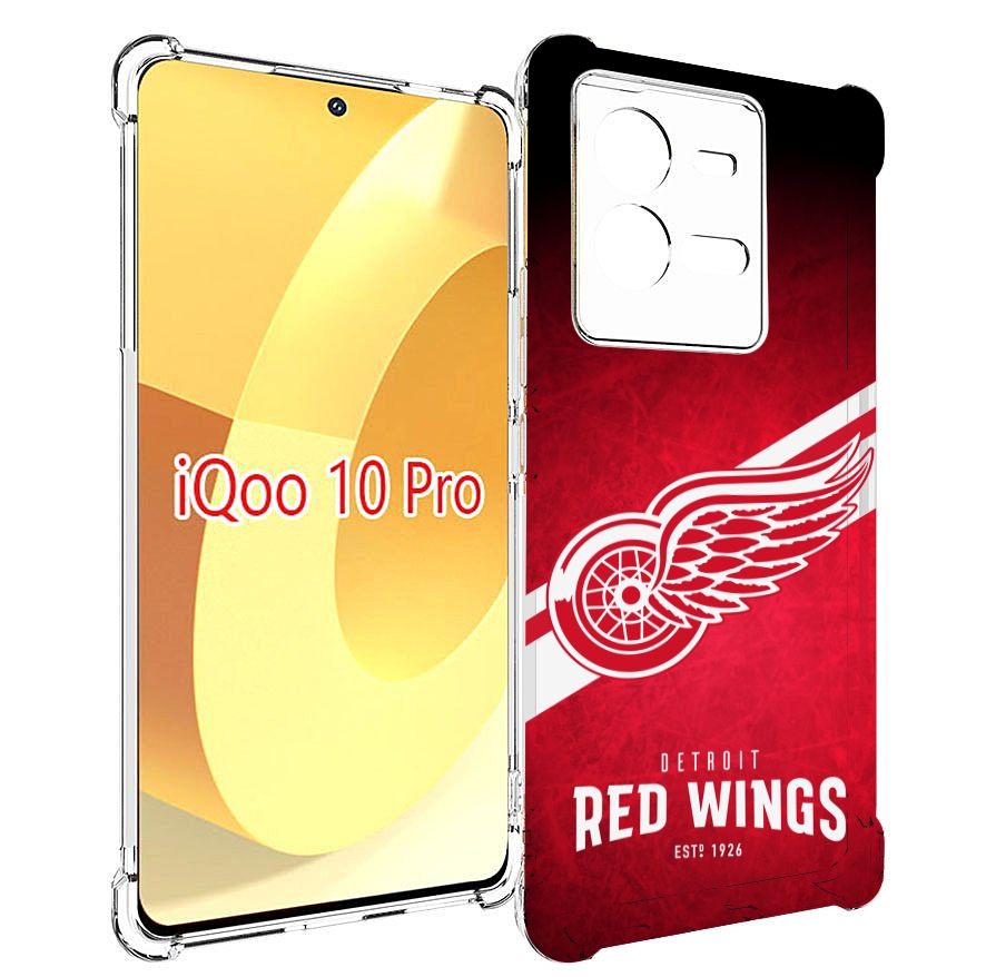 

Чехол MyPads детриот ред вингс мужской для Vivo iQOO 10 Pro, Прозрачный, Tocco