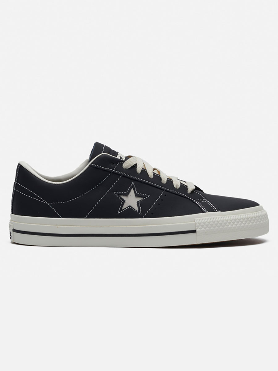

Кеды унисекс Converse One Star Pro Leather черные 40 EU, One Star Pro Leather