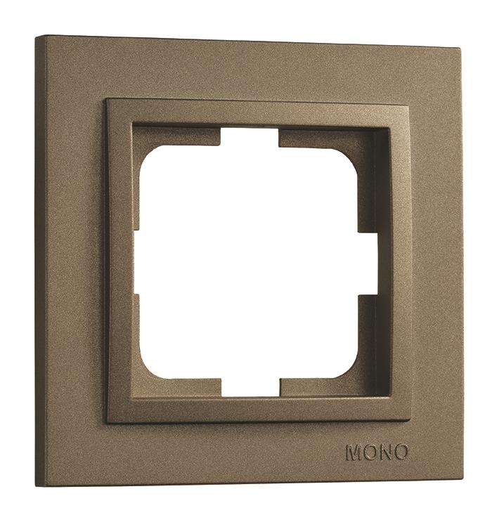 

Рамка Mono Despina СУ, 1-местная, универсальная, бронза, 102-230000-160, Бронзовый