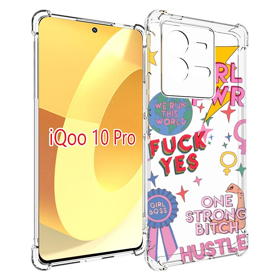 

Чехол MyPads девушки-боссы женский для Vivo iQOO 10 Pro, Прозрачный, Tocco