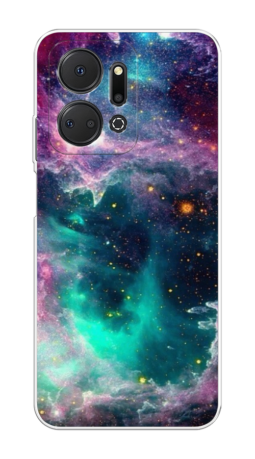 

Чехол на Honor X7A "Звездные облака", Розовый;бежевый, 6120650-2