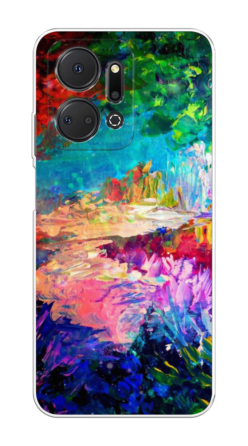 

Чехол на Honor X7A "Лес-гуашь", Синий;розовый;зеленый, 6120650-4