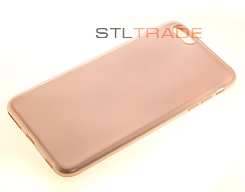 

Силиконовый чехол TPU Case Металлик для iPhone 6+ розовый