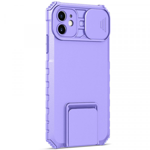 

Противоударный чехол Epik CamShield Holder для iPhone 11 с защитой камеры, Фиолетовый