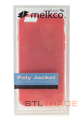 Силиконовый чехол Melkco для iPhone 6 4,7 Poly Jacket, розовый