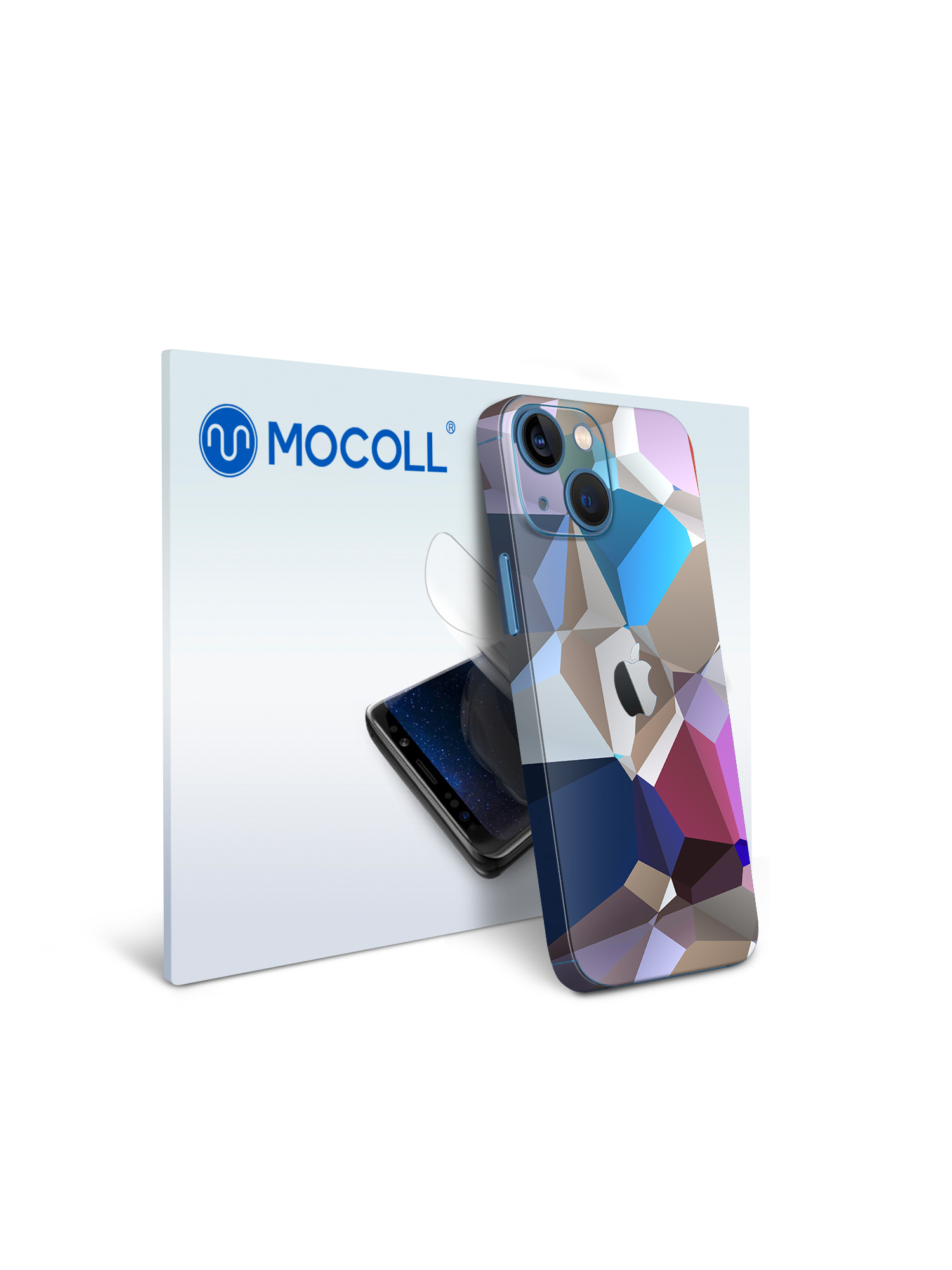 

Гидрогелевая защитная пленка MOCOLL для задней панели Apple iPhone 13 Mini Цветная мозаика