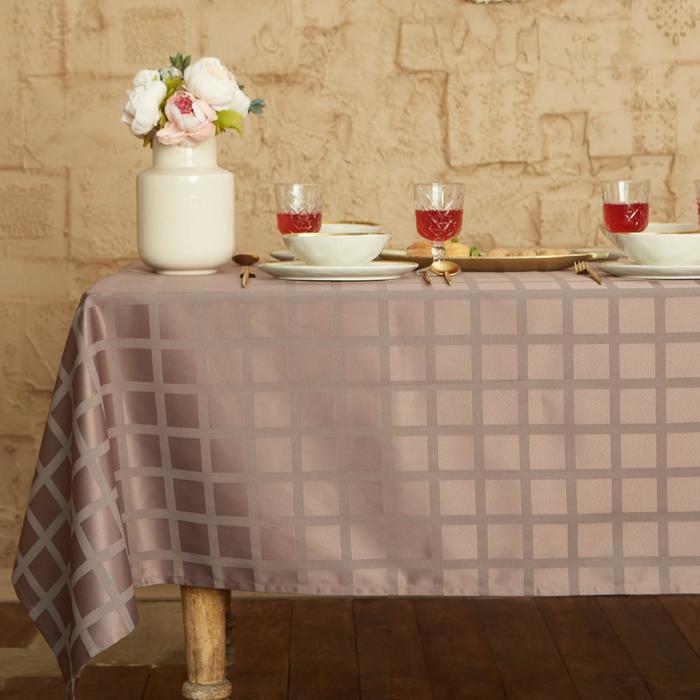 

Скатерть Этель Geometry 150x220 +/-3см, цв.кофейный, пл. 192 г/м2, xл с ВГМО, Коричневый