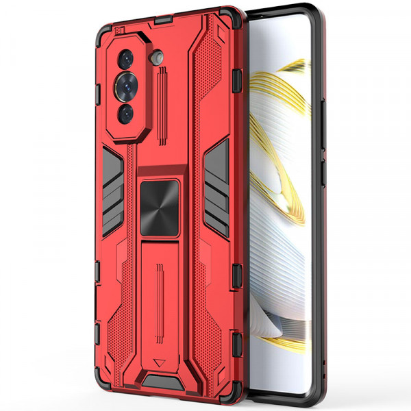 

Противоударный чехол-подставка Epik Galvatron для Huawei Nova 10 с защитой камеры, Красный