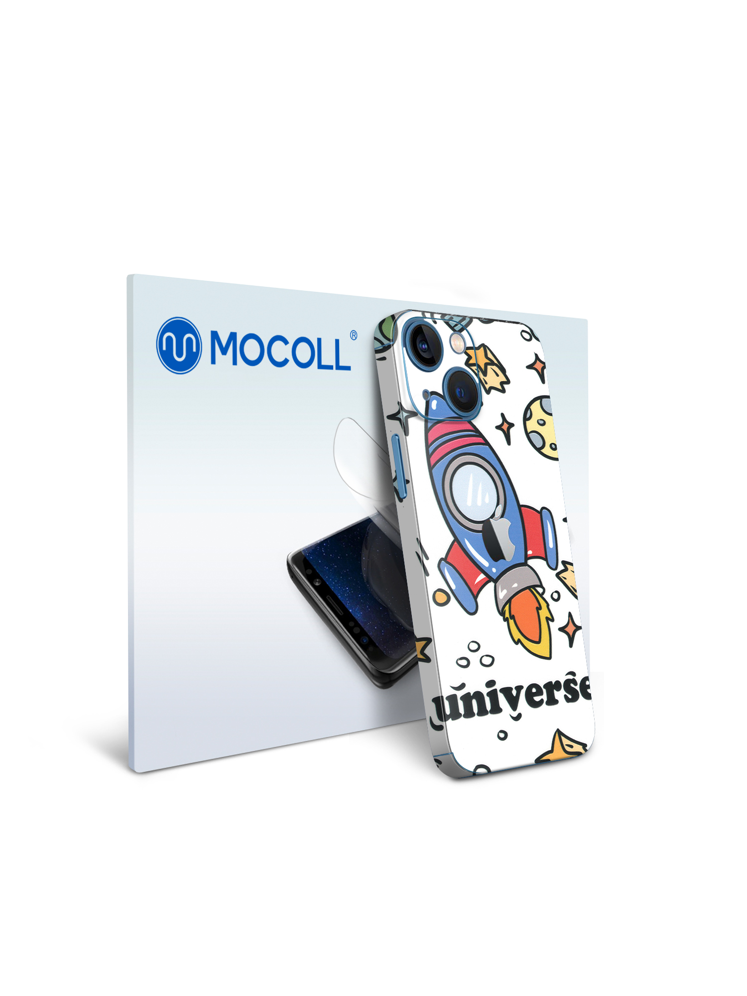 

Гидрогелевая защитная пленка MOCOLL для задней панели Apple iPhone 13 Mini Рисунок ракета
