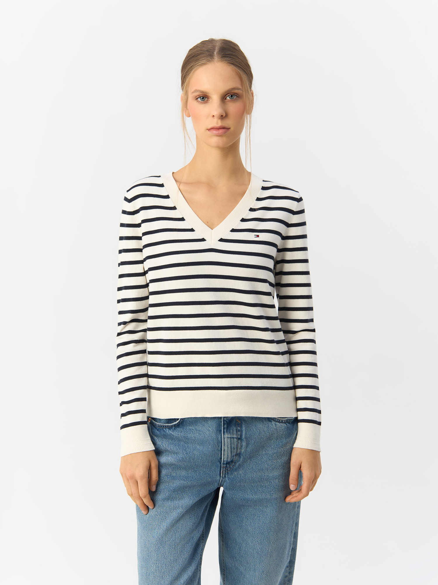 Свитер женский Tommy Hilfiger WW0WW40098 белый XL