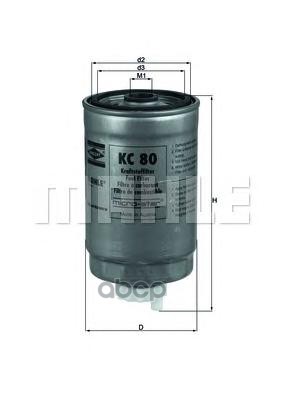 

Фильтр топливный MAHLE KC80