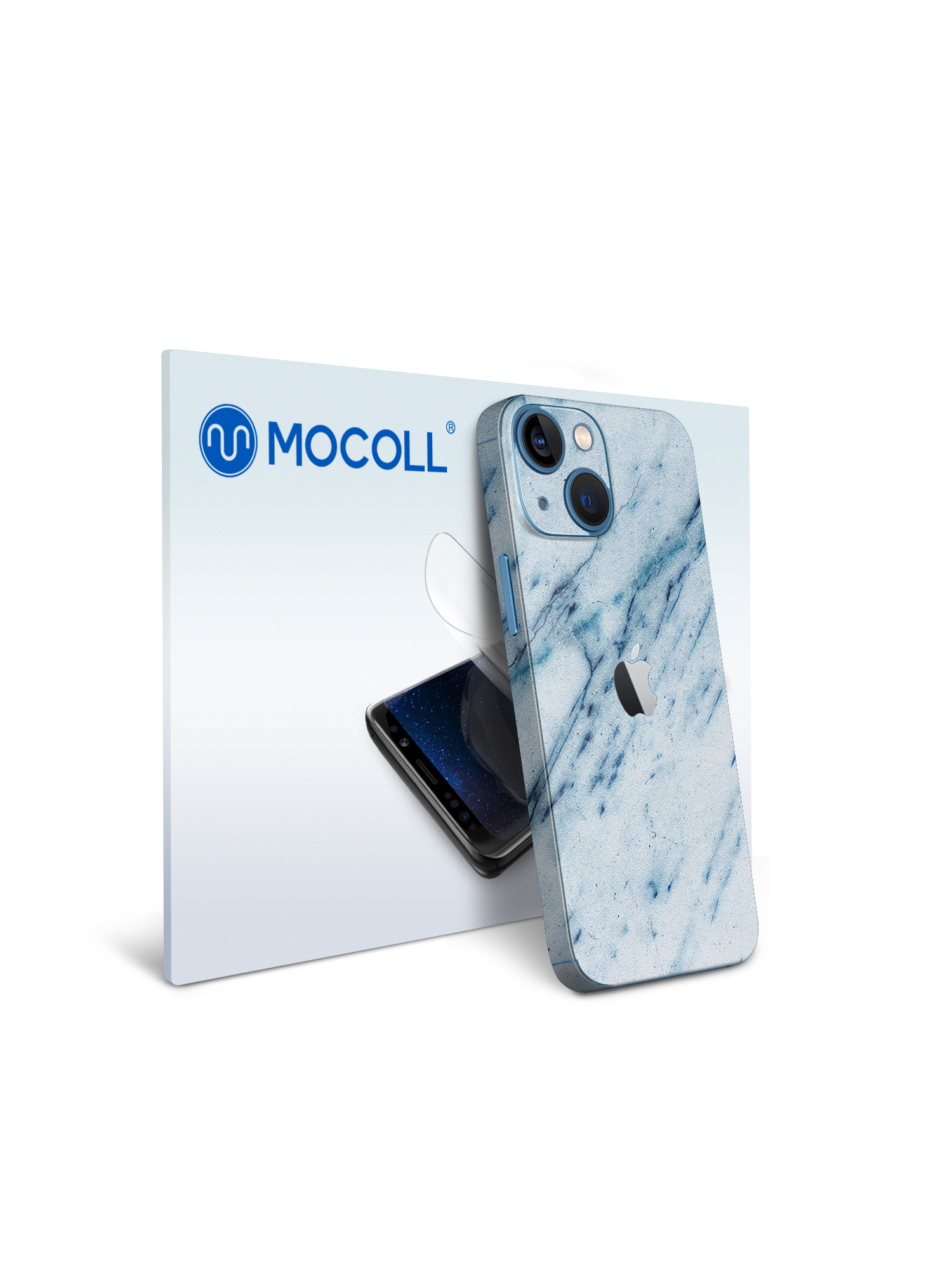 

Гидрогелевая защитная пленка MOCOLL для задней панели Apple iPhone 13 Mini Мрамор
