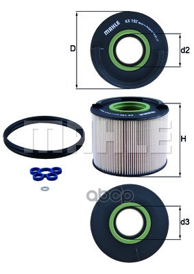

Фильтр топливный KNECHT/MAHLE KX192D